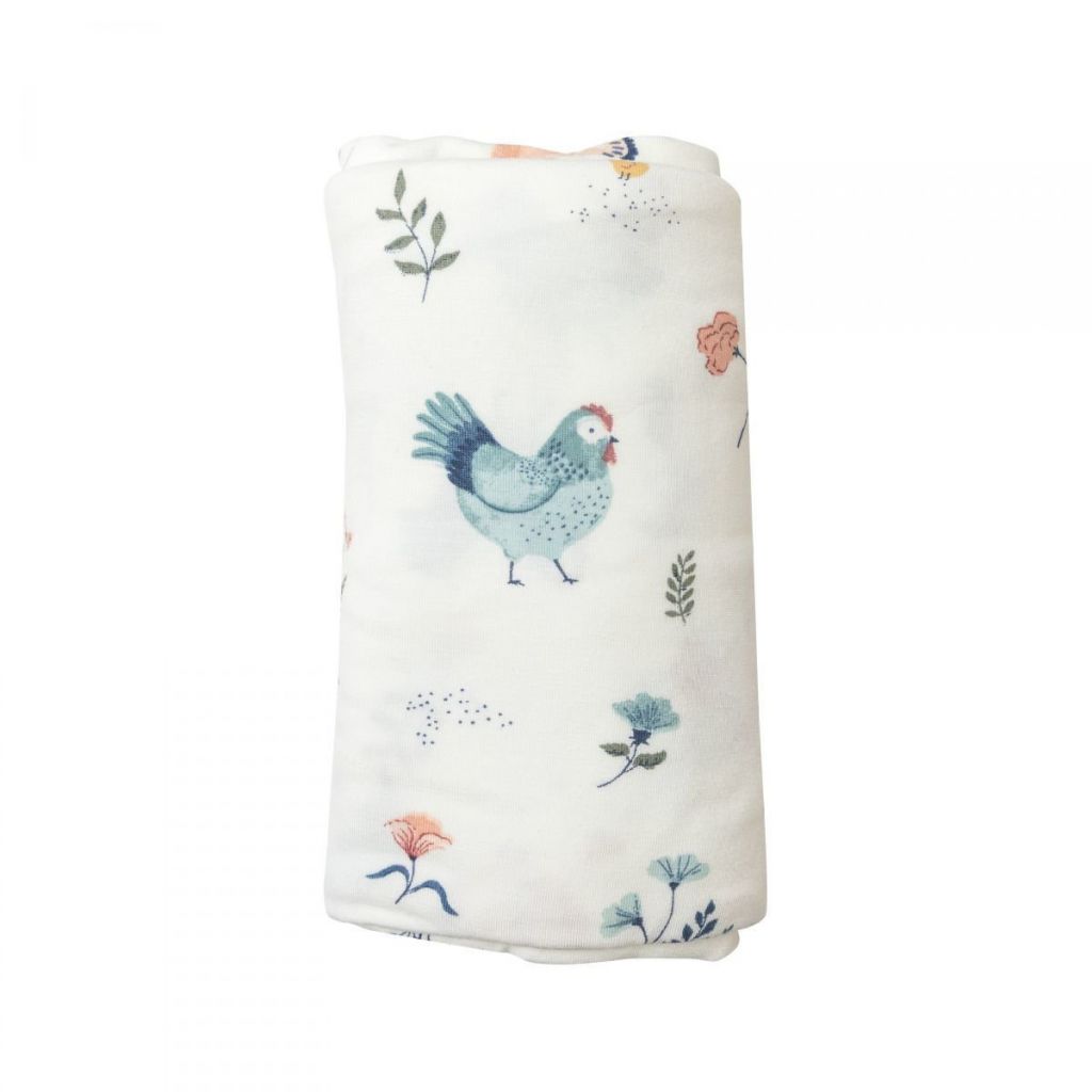 Nurture Chickens Bamboo Swaddle