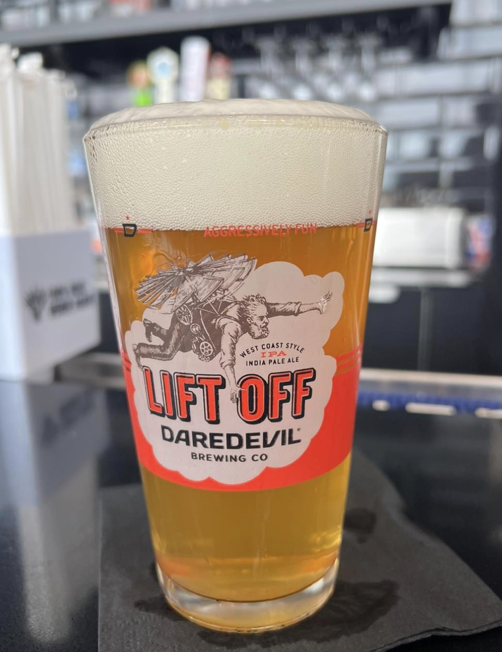 Beer in Lift Off Glass
