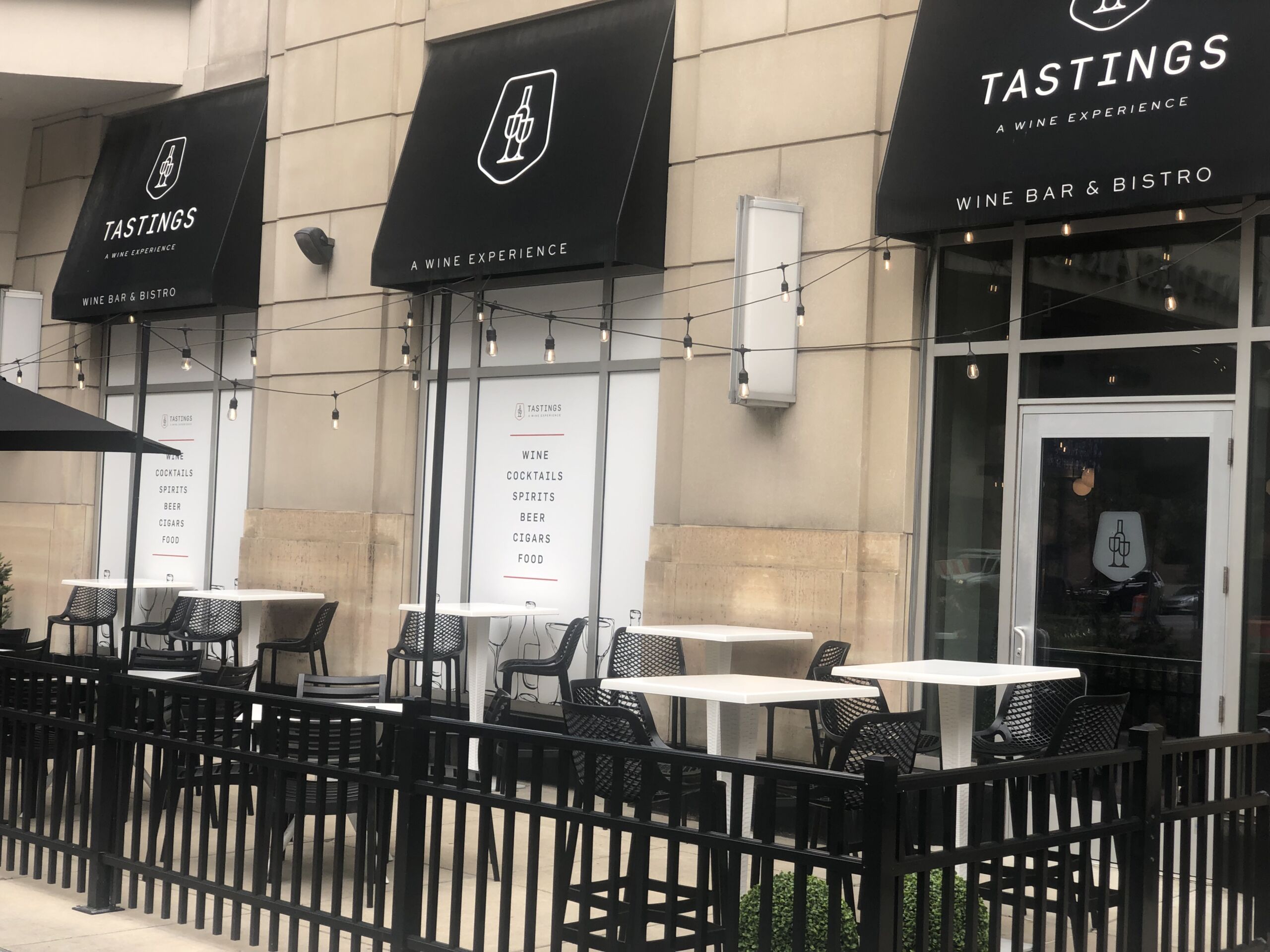 Outside patio of Tastings Wine Bar & Bistro photo provided by Tastings Wine Bar & Bistro