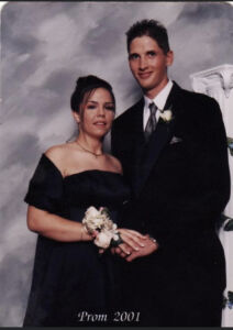 Colleen and date at Prom