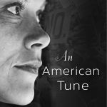 black and white book cover of woman looking to the right