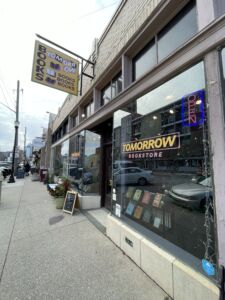 Street view of Tomorrow Bookstore