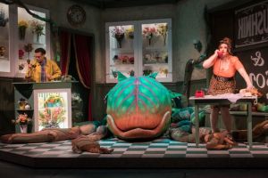 set from the Little Shop of Horrors performance at the IRT