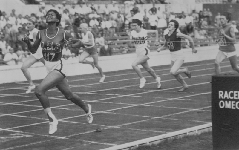 Wilma Rudolph running a race