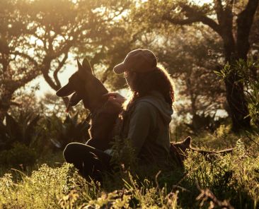 Woman with Dog