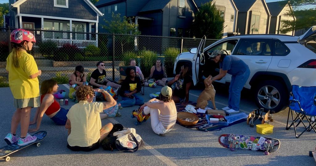 Casual Group Photo of skaters.