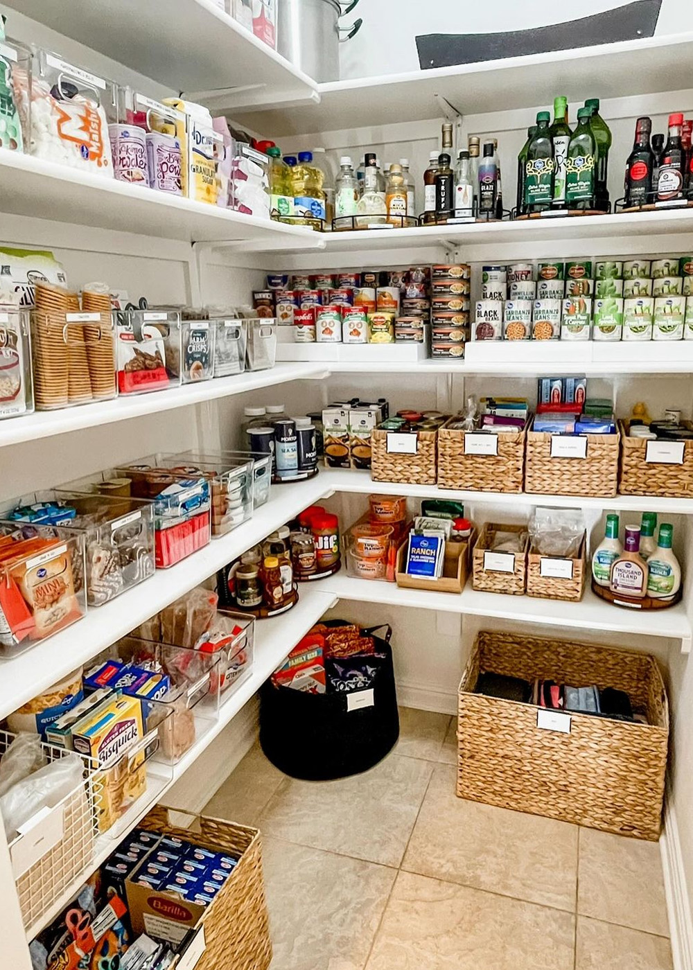 Unraveled Mindful Organizing, organized pantry