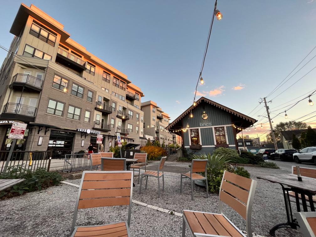 View of Broad Ripple - Brics and Java House.