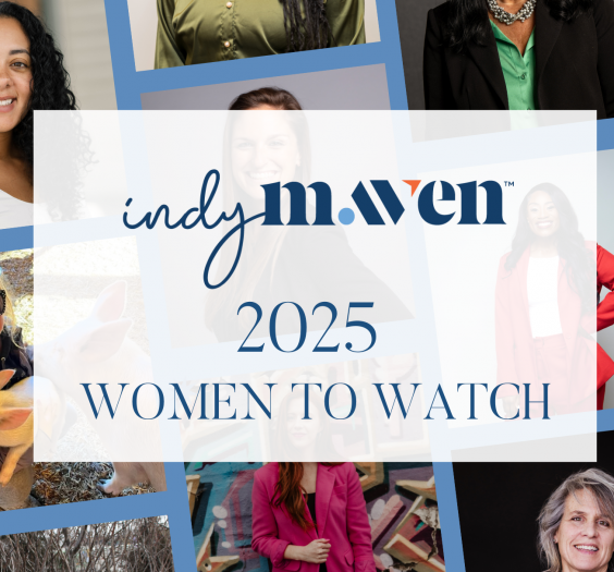 2025 Women to Watch Featured Image (Text with pictures of women in the background)