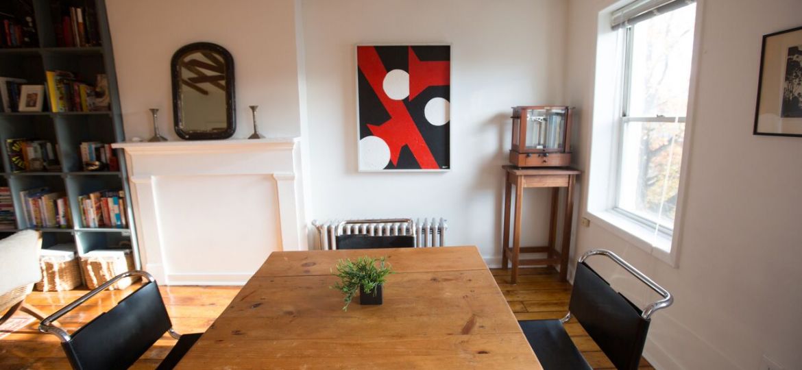 Dining Room with Art.