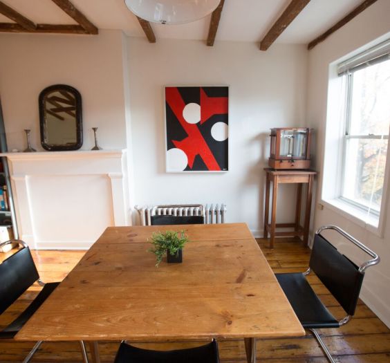Dining Room with Art.