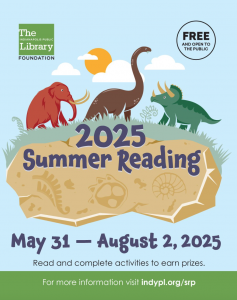 Indiana Public Library - 2025 Summer Reading Poster.