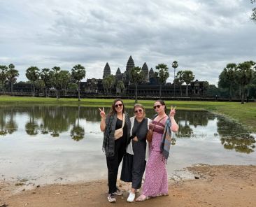 Group photo in Cambodia.