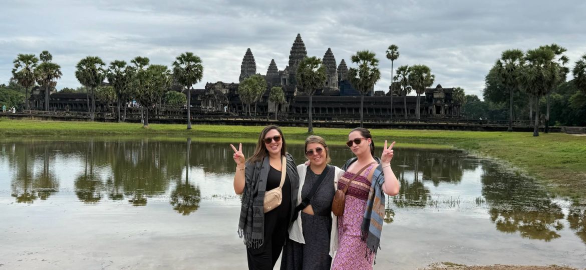 Group photo in Cambodia.