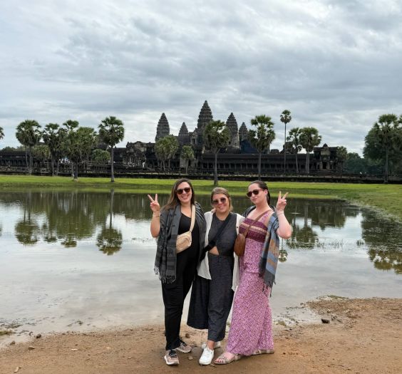 Group photo in Cambodia.