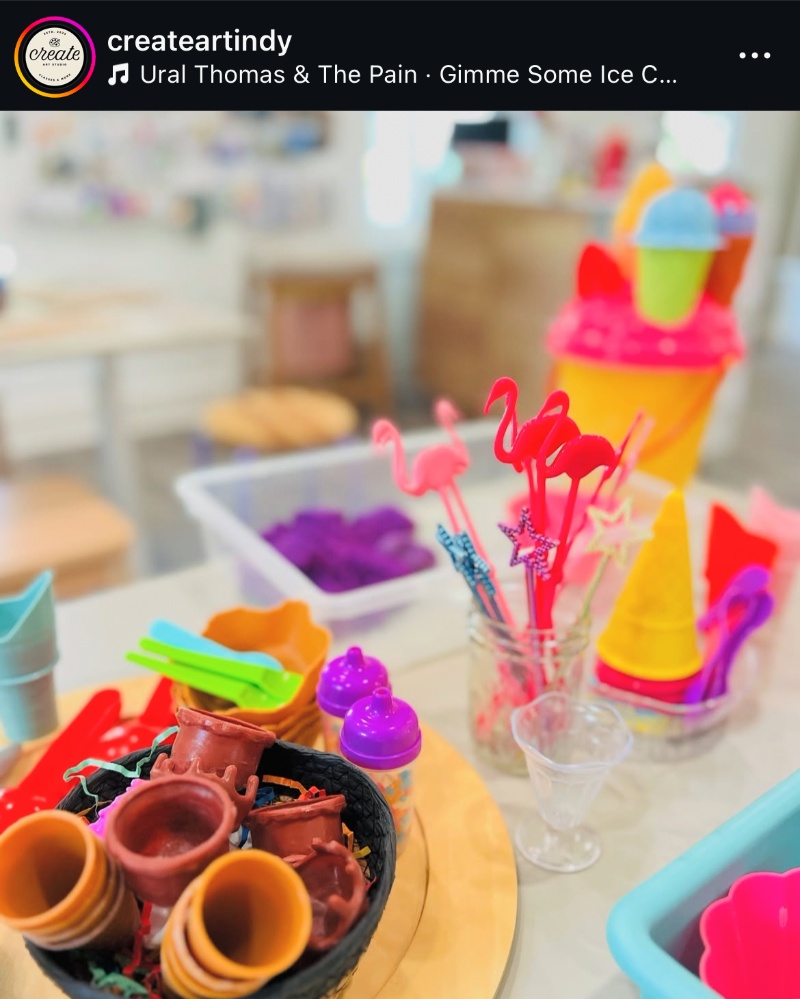 Create Art Studio Indy Instagram post