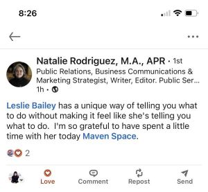 Natalie-Rodriguez-Testimonial-600x554 LInkedIn comment