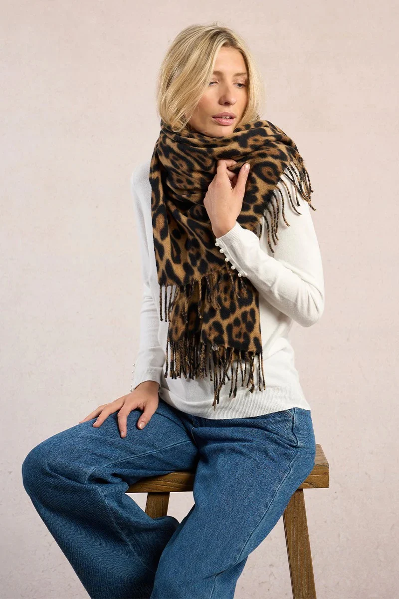 Leopard Print Scarf