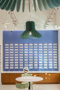 Wall of glasses at Alternate View