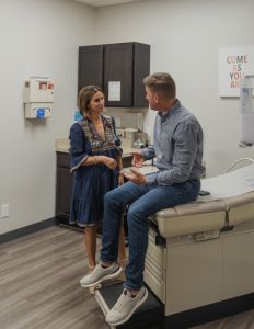 Patient Care in a medical office.