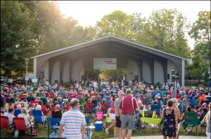 Greenwood Amphitheater full of people at a concert