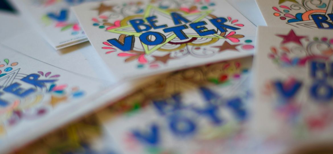 Be a Voter sign