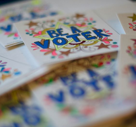 Be a Voter sign